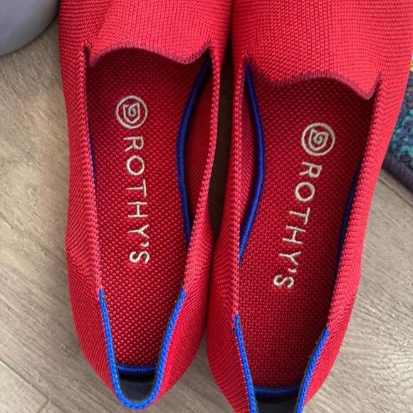 Rothy’s dark red size 5.5 woman’s flat loafers - Picture 4 of 12